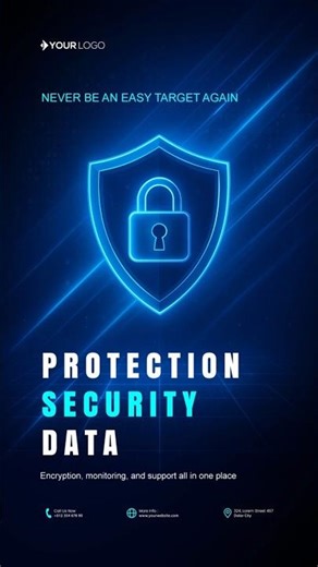 How To Design Cyber Security Poster #howtodesignlogo #logodesign #howtocreatelogo #viralshorts
