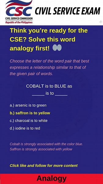 Analogy Practice: Analytical Ability Questions for Civil Service Exams