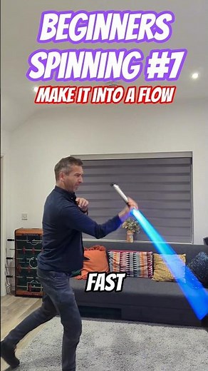 How to lightsaber spin for beginners: make it into a flow
