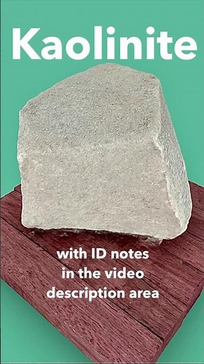 Kaolinite Clay (Kaolin) Mineral ID'd