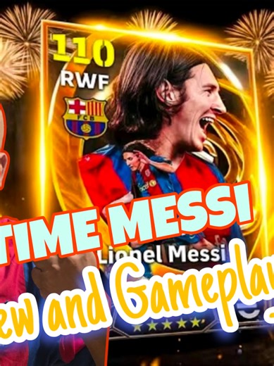 110 Rated Messi in eFootball feels ILLEGAL 😳⚽ Messi 110 Rated Card in eFootball is on another level 😳⚽🔥 The dribbling feels smooth, finishing is deadly, and gameplay is pure magic 🐐 Is this the BEST Messi card in eFootball? Watch till the end for full gameplay & rating ⭐ #eFootball #Messi110 #MessiGameplay #FootballGaming #GOAT