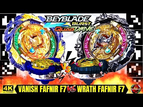 VANISH FAFNIR F7 VS WRATH FAFNIR F7 |NEW QR CODES | PREMIUM LAUNCHER| BEYBLADE BURST QUAD DRIVE | 4K