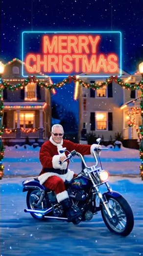 What if Santa doesn’t ride a sleigh this year — he rides a motorcycle #christmas #bikeride #america