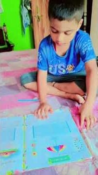 Lkg का छात्र मात्रा संबंधी अभ्यास कर रहा है।#kids #teaching #school