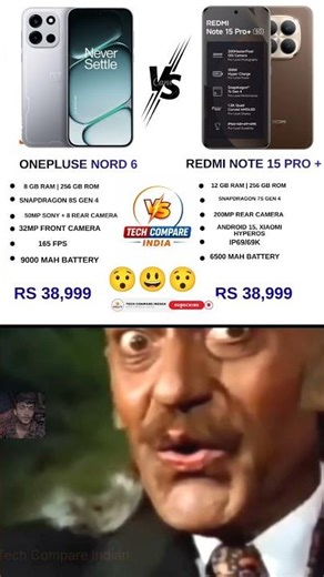 👉 OnePlus Nord 6 vs Redmi Note 15 Pro+ 😱 कौन है असली KING?#tech