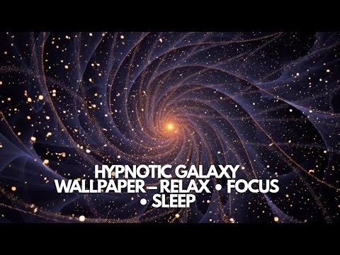 Rotating Cosmic Galaxy Wallpaper for Relaxation, Meditation, and Sleep – Hypnotic Motion Visuals
