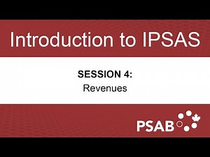 Introduction to IPSAS Workshop – Session 4 – Revenues
