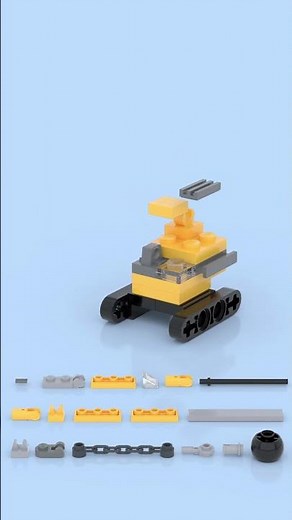 LEGO Microscale Wrecking Ball Crane 🏗️💥 Tiny Crane, Massive Destruction! 🚧🔥 #lego