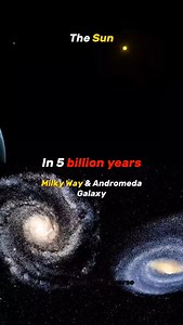 Sun in 5 billion years | Milky way & Andromeda Collision 💀🌌 #Space | Professor Of Universe