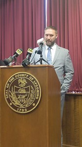 Lycoming County District Attorney Tom Marino held a press conference on Tuesday, March 5, to highlight the team effort to solving cases and getting justice for the families of a recent double homicide in the city and shooting death of a juvenile in Loyalsock Township. Four suspects were officially charged on Monday related to the murders of Alicia Seese and Ronald Dailey who were killed on Jan. 11, 2024: Troy Bennett Bailey, Muhammad Davis, Randall Johnson, and Sandy Camille Perez. Marino also a