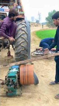 Tractor start the peter diesel engine and motorcycle experiment 😱😨😱😱😐