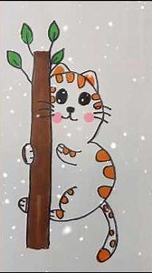 Let's learn how to draw a kitten😺 #drawing #painting #art