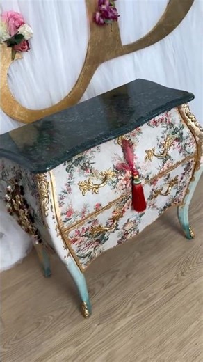 Elegant Dresser Using Decoupage & Decor Poly By Redesign!