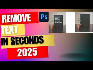 Remove Text from Any Image in Photoshop (FAST & EASY!)