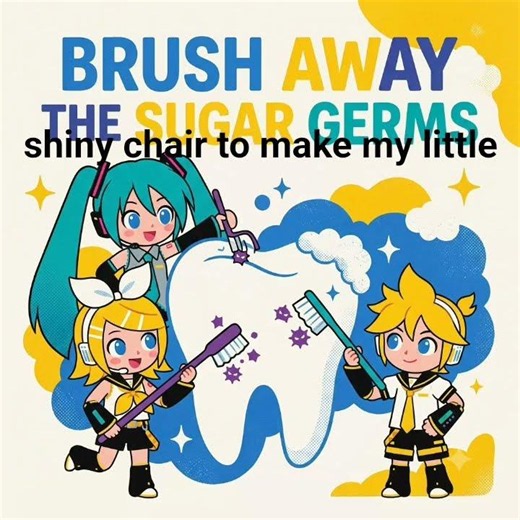 Brush away the sugar germs rin kagamine and Len kagamine Hatsune miku