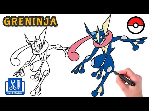 How To Draw Greninja | Draw Pokemon Easy Step By Step Tutorial