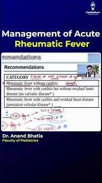 Management of Acute Rheumatic Fever | Dr. Anand Bhatia
