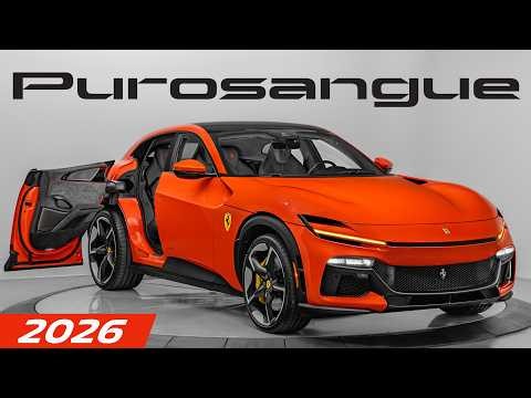 2026 Ferrari Purosangue Sound, Interior, and Exterior - Rosso Dino