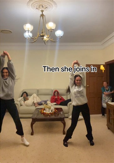 still dancing at nonna’s so our parents let us have a cousin sleepover #fypシ゚viral #fypシ゚ #nonna #cousingoals #italiancheck