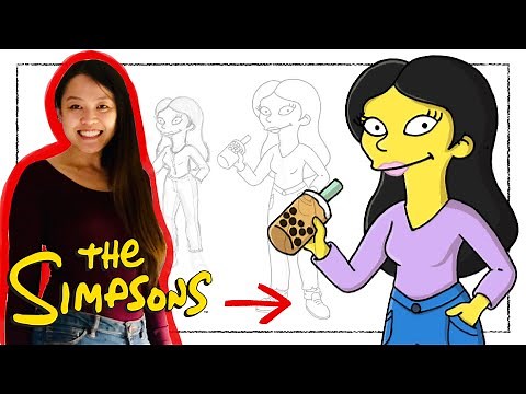 How To Draw Yourself as a SIMPSONS Character (Step-by-Step Drawing Tutorial with VoiceOver)