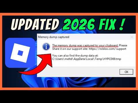 How To Fix Roblox Memory Dump Error (2026)