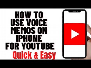 HOW TO USE VOICE MEMOS ON IPHONE FOR YOUTUBE 2024