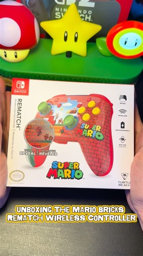 Unboxing the Mario Bricks Rematch Wireless Controller for Nintendo Switch 2. #turtlebeach #unboxing #nintendo #nintendoswitch2 #supermario #gamersofinstagram #gamergram | Turtle Beach
