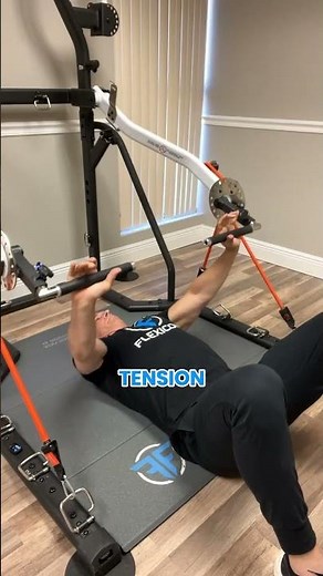 How to set up the floor bench press on FLEXICON