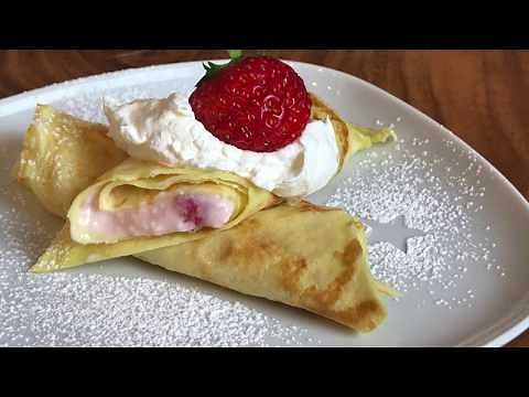 Crepes with Strawberry Cream Cheese Filling
