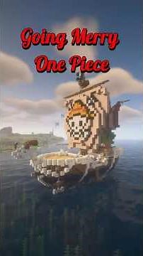 Minecraft Build [One Piece Going Merry] #anime #minecraft #youtubeshorts #onepiece