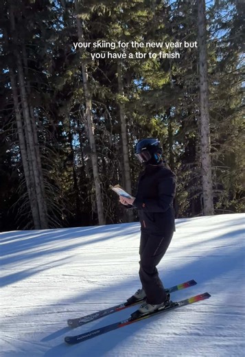 Reading While Skiing: A Unique Winter Experience
