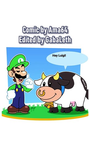"Mario, please stop inviting everyone to Mario Kart" - Luigi | Comic by Amaury_64 | Cast: Everyone - Electricstar #mariobros #mariokart #MarioKartWorld #cow #luigi | GabaLeth