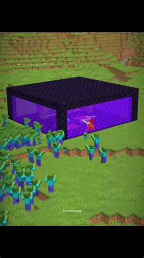Minecraft Nether Portal Safe Base Moment