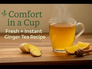 Comfort in a Cup: Ginger Tea Two ways, Fresh & Instant.