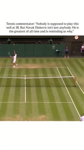 sport.decodee on Instagram: "- The post shares a dramatic Wimbledon 2025 rally clip featuring Novak Djokovic outlasting Carlos Alcaraz in an extended exchange on grass, with commentator Tim Henman praising his elite-level play at age 38 as proof of his all-time greatness. - Authored by a US-based Djokovic enthusiast account, it amassed 24,000 likes and 1.5 million views within days, fuelling fan debates on longevity, with replies echoing themes of age-defying fitness and subtle GOAT rivalries. -