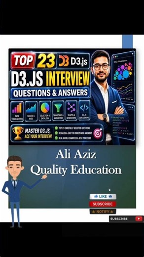 D3.js Interview Questions and Answers 📊 | JavaScript Interview Tips