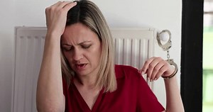 Female Hands Handcuffs Chained Battery Stop Stock Footage Video (100% Royalty-free) 3413481057 | Shutterstock