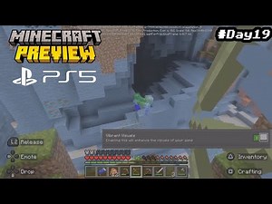 Minecraft Preview PS5 Testing survival with vibrant visual Day 19 4K 60 FPS HDR Next Gen