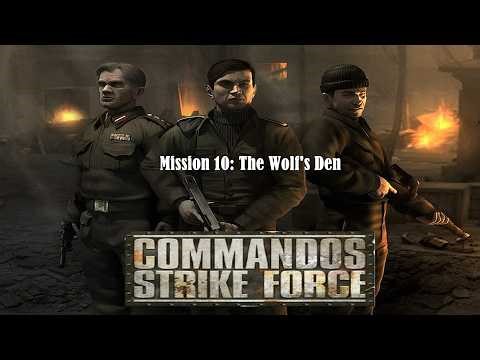 Commandos Strike Force - Mission 10 - The Wolf's Den (COMMANDO Difficulty)