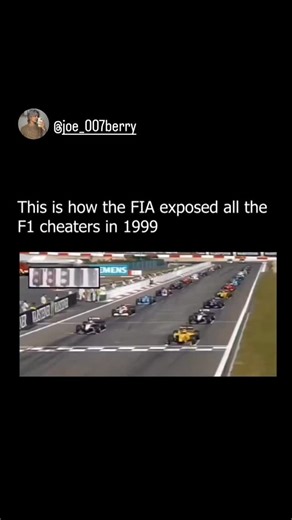 joe_007🍒 on Instagram: "At the 1999 European Grand Prix, the FIA exposed a hidden cheating method used by multiple Formula 1 teams. They had secretly intercepted the race director’s broadcast signal that controlled the five red start lights. By decoding it, teams gave drivers a subtle audio cue just 100 milliseconds before lights out — delivering unreal, almost flawless starts. The FIA responded with a masterstroke. Without changing the signal, they delayed when the lights actually went out. Dr