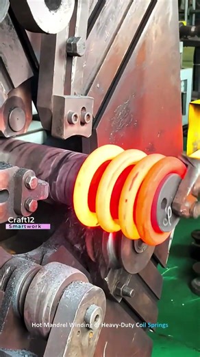 Hot Mandrel Winding of Heavy Duty Coil Springs