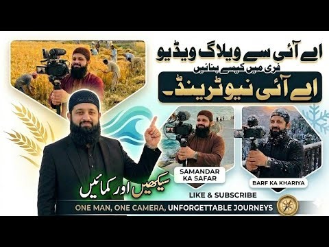 ai se vlog kese banain | اے آئی سے ویلاگ ویڈیو کیسے بنائیں | how to make money onlin