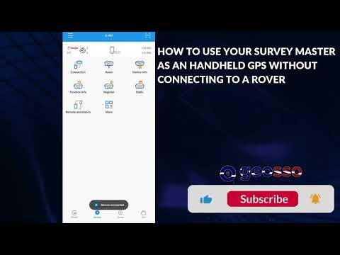 GNSS TUTORIAL - HOW TO USE YOUR SURVEY MASTER TO GET COORDINATES LIKE A HANDHELD GPS APP