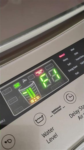 F1 Error Code in Dawlance Top Load Fully Automatic Washing Machine