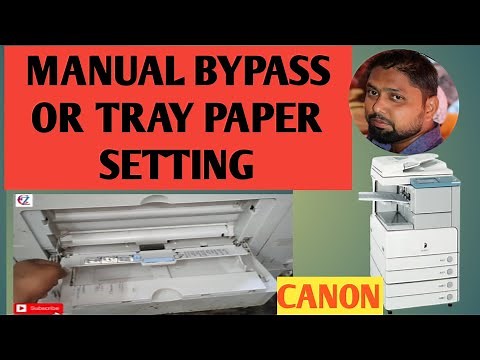 CANON IR 2870,2230,3570,4570,3235,3245 MANUAL BYPASS SETTING | HOW TO PRINT MANUAL BYPASS TRAY