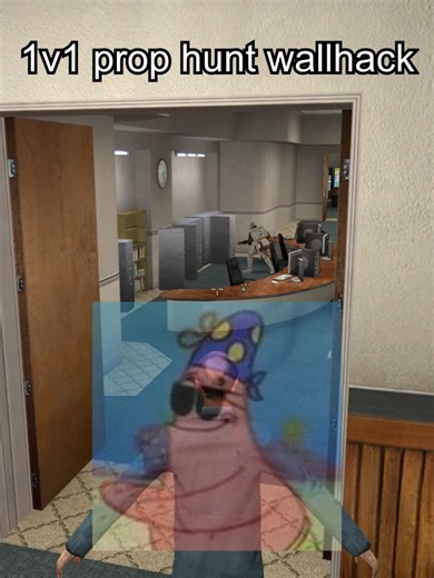 1v1 prop hunt wallhack #garrysmod #gmod #prophunt