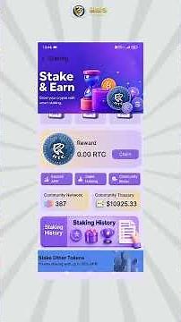 how to claim your RTC staking rewards, unstake your completed staking plan, and restake your RTC
