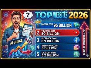 Top 10 Most Visited Websites in 2026!100 billion+ visited web