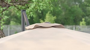 Sonkuki 11 ft. Solar LED Round Aluminum Cantilever Outdoor Patio Umbrellas with Base in Black R-BRELA-TJ25BK