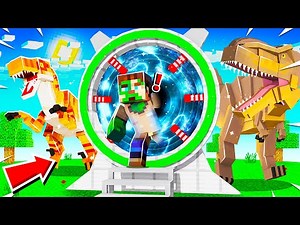 I TIME TRAVELED TO JURASSIC WORLD in MINECRAFT!